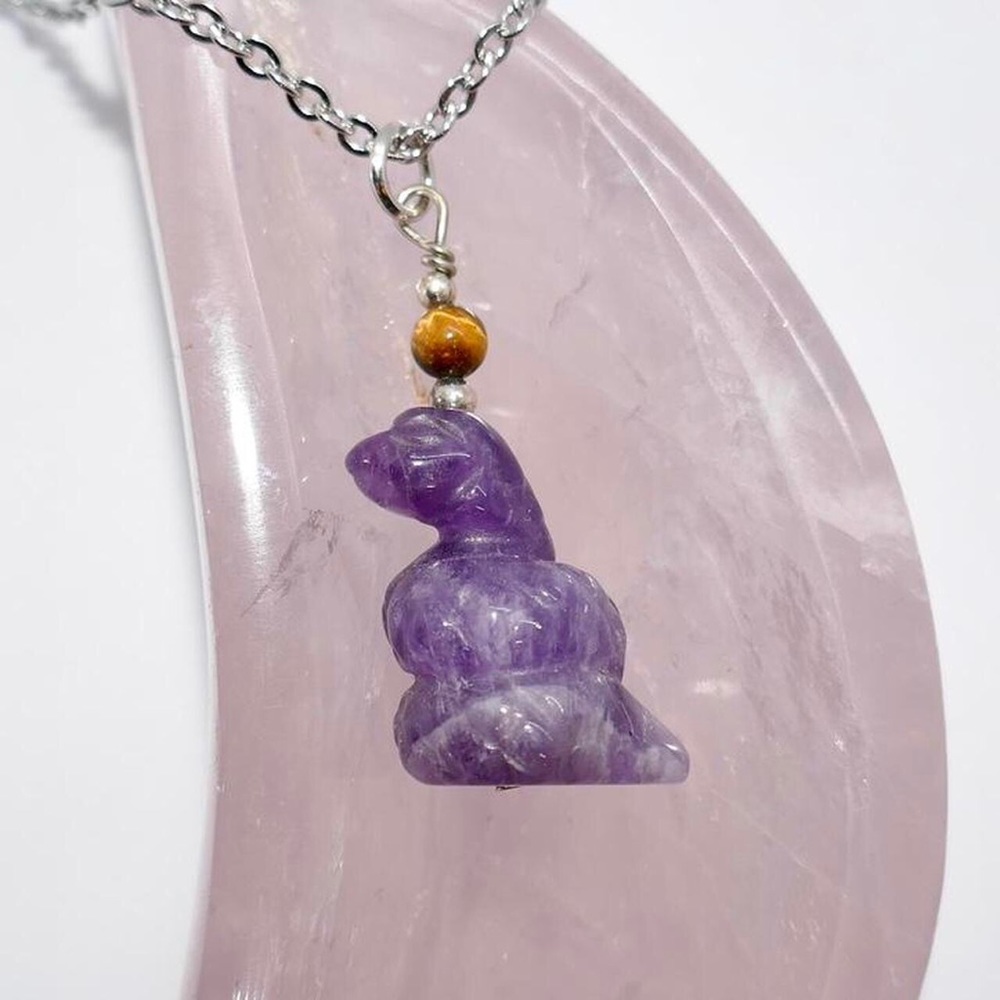 Amethyst Snake Necklace